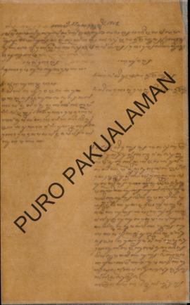 Jaya Taruna Kampung Ledok Jagalan, kepada Polisi Kota Pakualaman. Surat tanggal 28 September 1902...