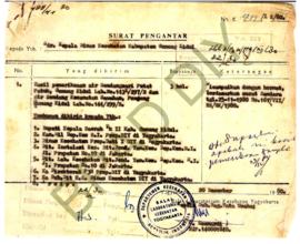 Surat dari Balai Laboratorium Kesehatan Yogyakarta kepada Dinas Kesehatan Gunungkidul perihal has...