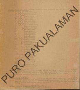 Daftar nama Abdi dalem warga Darmopraleno serta daftar uang/banyaknya uang penggeluaran.