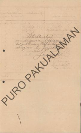 Daftar pasukan dari bekas petugas legiun pakualaman yang dibubarkan di Yogyakarta pada bulan Janu...