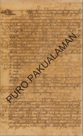 Kabupaten Adikarta kepada Pemerintah Pakualaman. Surat tanggal 4 Agustus 1902 tentang Gugatan mas...