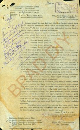 Surat dari Kepala Dinas Kesehatan Kabupaten Kulon Progo kepada Bupati Dati II Kulon Progo tentang...