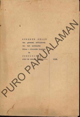 Daftar pasukan dari bekas petugas di bawah pasukan legiun Pakualaman pada bulan Januari- Desember...