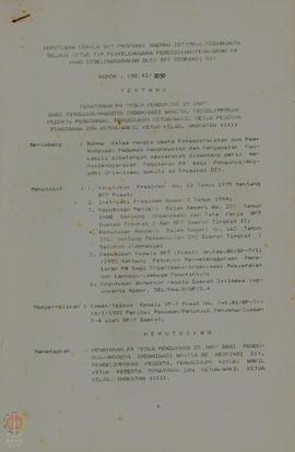 Surat Keputusan tertanggal 13 Desember 1995 Nomor 188.45/2050 tentang Penyelenggaraan Penataran P...