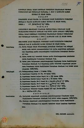 ▪ SK No. 05/KPTS/BP-7/II/1989 tanggal 23 Februari 1989 tentang Pembentukan Organisasi Pelaksanaan...