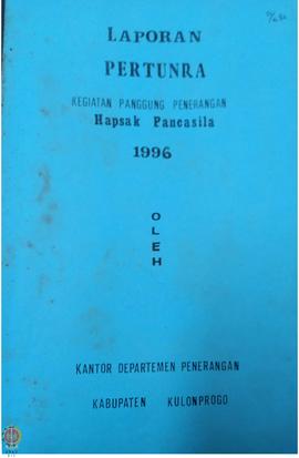 Laporan Pertunra Kegiatan Panggung Penerangan Hapsak/Hari Peringatan Kesaktian  Pancasila 1996 ol...