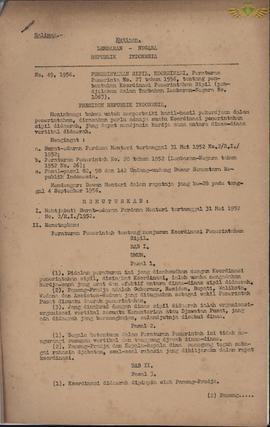 Pemerintahan Sipil Koordinasi Peraturan Pemerintah Nomor : 27 Tahun 1956, tentang  Pembentukan Ko...