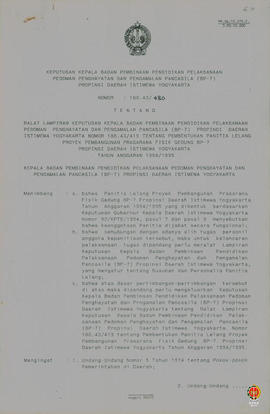 Keputusan Kepala BP 7 Provinsi DIY tentang ralat Lampiran Keputusan Kepala BP 7 DIY tentang Pembe...