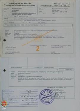 Surat Perintah Pencairan Dana (SP2D) Nomor : 661246H/030/118, tanggal 10-12-2007 Belanja lain-lai...