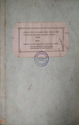 Buku “Bendel Surat Keterangan untuk mendapatkan Pembayaran Tunjangan Keluarga Keadaan Tahun 1987 ...