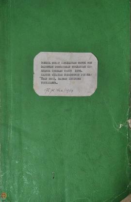 Buku “Bendel Surat Keterangan untuk mendapatkan Pembayaran Tunjangan Keluarga Keadaan Tahun 1990 ...