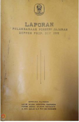 Laporan Bulanan Serambi Depan Informasi Kantor Wilayah Departemen Penerangan Provinsi Daerah Isti...