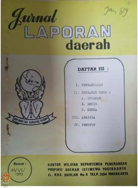 Jurnal Laporan Daerah tentang Analisa Situasi Pendapat Umum Bidang  Bidang IPOLKAM (Ideologi Poli...