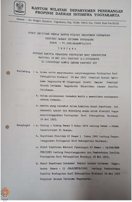 Surat Keputusan Kepala Kantor Wilayah Departemen Penerangan Daerah Istimewa Yogyakarta Nomor : 01...