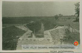 K.28-K.30. Saluran sekunder Kongklangan dalam pelaksanaan. Tampak saluran yang sudah dikerjakan.