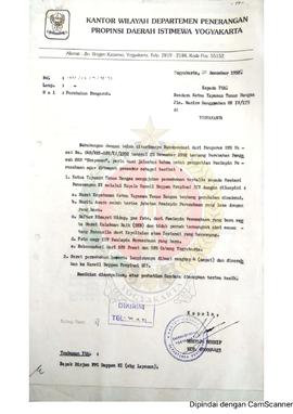 Berkas surat perihal perubahan pengasuh Surat Kabar Mingguan (SKM) Eksponen (Pemimpin Perusahaan).