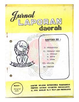 Jurnal Laporan Daerah tentang Analisa Situasi Pendapat Umum  Bidang IPOLKAM (Ideologi Politik dan...