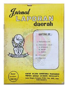 Jurnal Laporan Daerah Analisa Situasi Pendapatan Umum  Bidang IPOLKAM (Ideeologi Politik dan Keam...