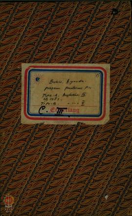 Buku agenda program penataran P-4 Tipe A Angkatan IX Tahun 1983.Tipe B V. Tipe C