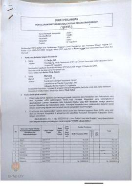 Surat Perjanjian Penyaluran Bantuan Rehabilitasi dan Rekonstruksi Rumah (SPPB),  Nama Kelompok Ja...
