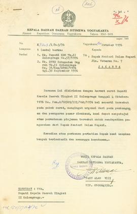 SK Bupati Kulon Progo No 57/19756 tentang pengadaan pinjaman dari BRI untuk pembangunan dan pemug...