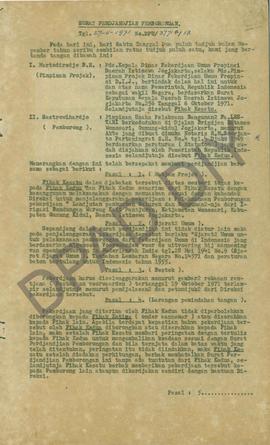 Surat Perjanjian Pemborongan Pekerjaan Lanjutan Nomor: DPU/3771a/13, Pekerjaan Pembuatan Saluran ...