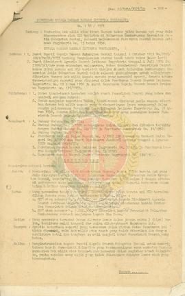 Pemberian hak milik atas tanah bekas jalan kereta api yang dulu dipergunakan oleh N.I.S. di Sumbe...