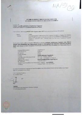 Permohonan Pembayaran Bantuan Rehabilitasi dan Rekonstruksi Rumah, Nama Kelompok Masyarakat Tegal...