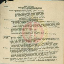 Surat keputusan Bupati KDH Tk II Sleman tentang wewenang menandatangani SKO dan SPMU rutin 1978/1...
