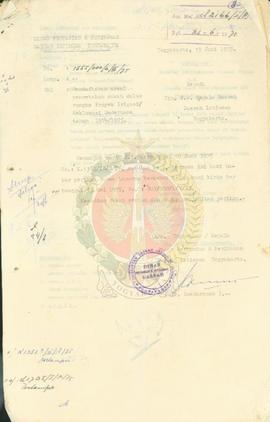 Proyek reklamasi sederhana/proyek irigasi 1974/1975, 1975/1976 Dinas Pertanian dan Perikanan DIY.