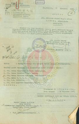 SK Menteri PU dan TL No 225/KPTS/1968 tentang permohonan/alokasi distribusi aspal Pemerintah Prop...
