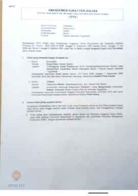 Amandemen Surat Perjanjian Penyaluran Bantuan Rehabilitasi dan Rekonstruksi Rumah (SPPB),  Nama K...