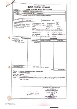 Surat Perintah Pencairan Dana kepada Kelompok Masyarakat Kabupaten Sleman untuk Belanja Lain-lain...