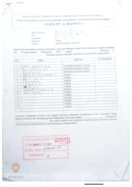 Berita Acara Pembentukan Kelompok dan Pengurus Pokmas dan Penetapan Prioritas Usulan Kegiatan Reh...