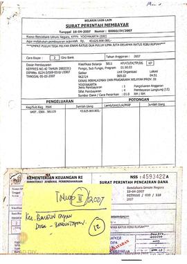 Surat Perintah Pencairan Dana kepada Kelompok Masyarakat Kabupaten Bantul untuk Belanja Lain-lain...