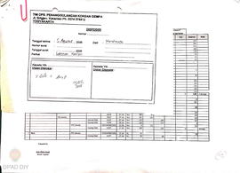 Laporan harian dari Warehouse Response PMI DIY Sentral II tentang Food Supplies pada 5 s.d. 29 Ag...