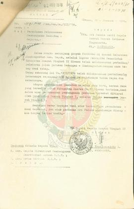 Permohonan pelaksanaan pembangunan Jembatan Gejayan Sleman.