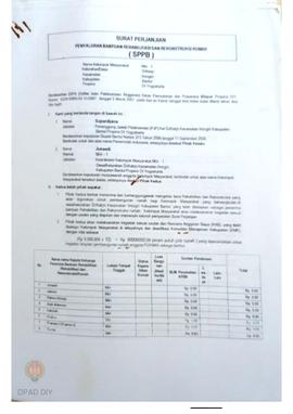 Surat Perjanjian Penyaluran Bantuan Rehabilitasi dan Rekonstruksi Rumah (SPPB), Nama Kelompok Mir...