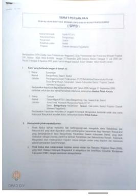 Surat Perjanjian Penyaluran Bantuan Rehabilitasi dan Rekonstruksi Rumah (SPPB),  Nama Kelompok Ng...