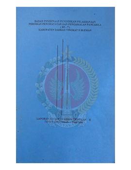 Laporan dari Kepala BP-7 Pemerintah Kabupaten Dati II Sleman kepada Bupati Kepala Daerah Tingkat ...