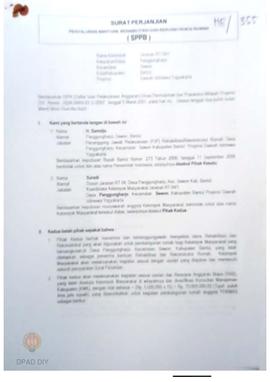 Surat Perjanjian Penyaluran Bantuan Rehabilitasi dan Rekonstruksi Rumah (SPPB),  Nama Kelompok Ja...
