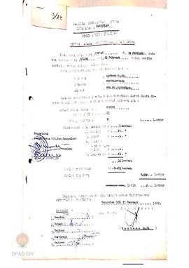 Berita acara pemeriksaan surat suara oleh PPS Kecamatan Nanggulan kepada Bapak Santoso, BcHK. pen...