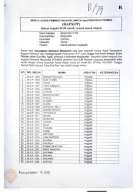 Checklist Kelengkapan Dokumen untuk Pencairan Dana Rehabilitasi dan Rekonstruksi Rumah Rusak Ring...