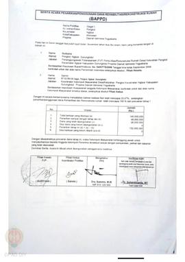 Berita Acara Penarikan/Penggunaan Dana Rehabilitasi/Rekonstruksi Rumah (BAPPD) Rusak Berat, Nama ...