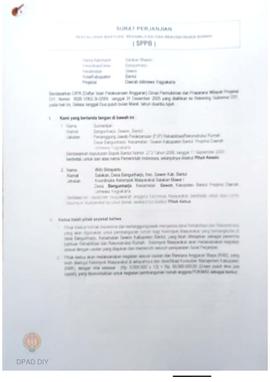 Surat Perjanjian Penyaluran Bantuan Rehabilitasi dan Rekonstruksi Rumah (SPPB),  Nama Kelompok Sa...