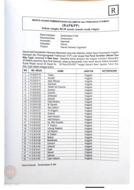 Checklist Kelengkapan Dokumen untuk Pencairan Dana Rehabilitasi dan Rekonstruksi Rumah Rusak Ring...