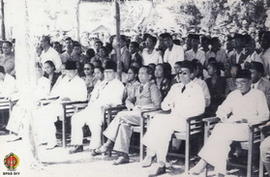 Presiden RI, Ir. Soekarno dan Wakil Presiden Moh. Hatta serta Panglima Besar Jenderal Soedirman (...