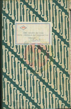 Buku pembantu perpasal Proyek Pendidikan dan Penataran P-4 tahun anggaran 1995/1996 dari bendahar...