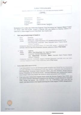 Surat Perjanjian Penyaluran Bantuan Rehabilitasi dan Rekonstruksi Rumah (SPPB),  Nama Kelompok Wi...