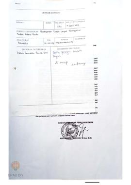 Surat dari Bawaslu RI mengenai  penanganan tindak lanjut pelanggaran tindak pidana pemilu.